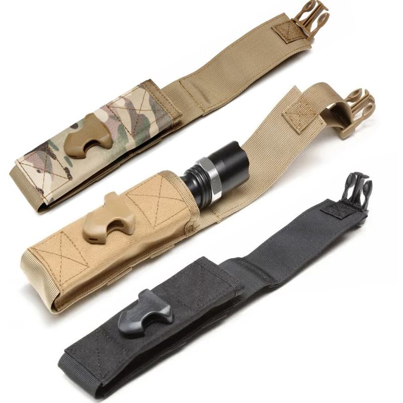 Edc Carry Fanny Pack - Flashlight Pouch Torch Holder Case Molle