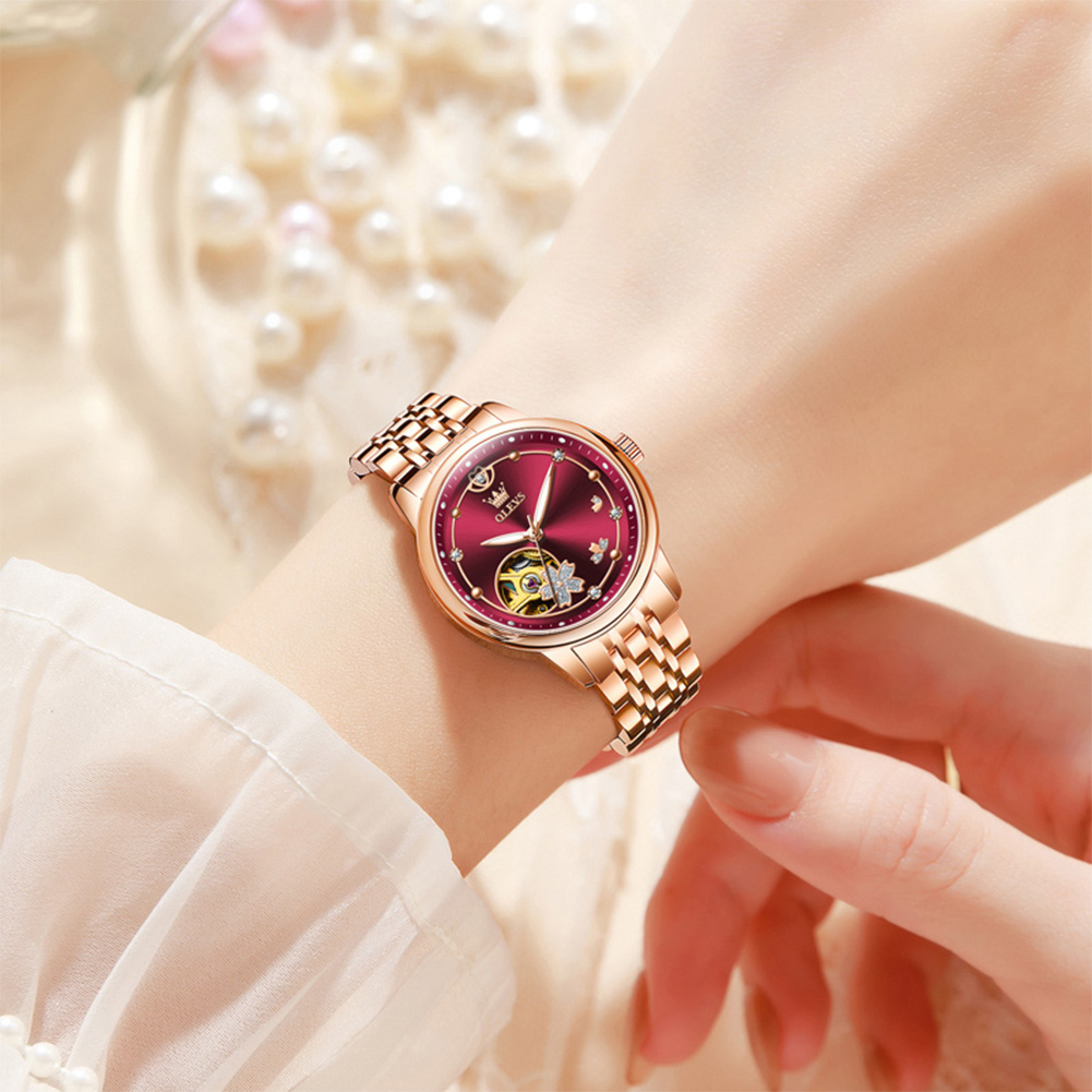 Rose Gold Wine Red Luxury Casu - Watch Winder Compact 评论和价格
