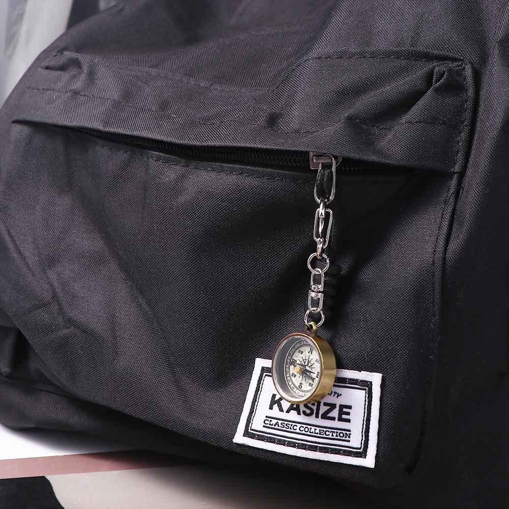 Gold Color Navigation Tools Po - Compass Keychain Mini 评论和价格