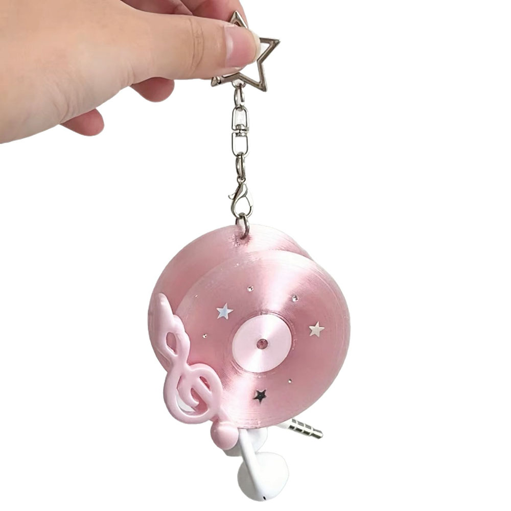 Kawaii Record Cable Organizer  - Cable Winder Keychain 评论和价格