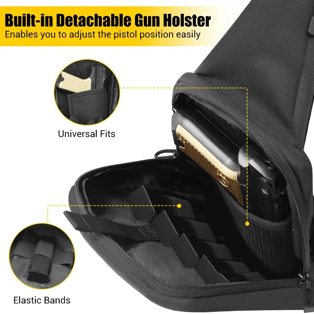 Concealed Carry Chest Gun Bag  - Edc Concealed Carry Sling Bag 评论和价格