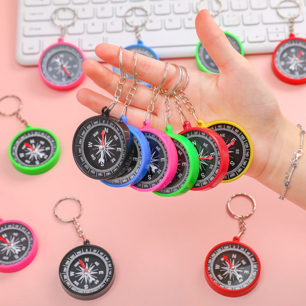 Outdoor Camping Pocket Compass - Compass Keychain Mini 评论和价格