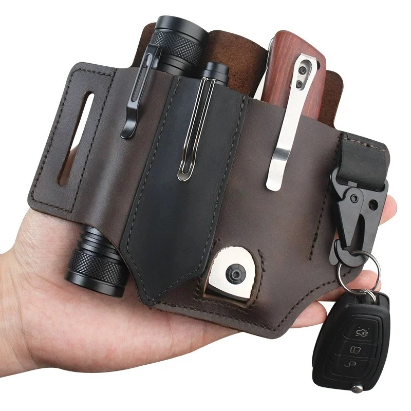 EDC PU Leather Tool Pouch Mult - Leather Edc. Carry Pouch 评论和价格