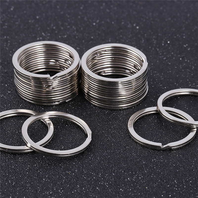 10pcs 28mm Keychain Split Ring - Compass Keychain Mini 评论和价格