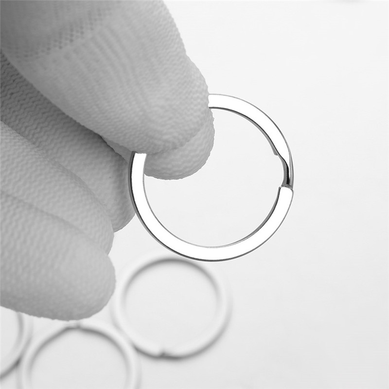 10pcs 28mm Keychain Split Ring - Compass Keychain Mini 评论和价格