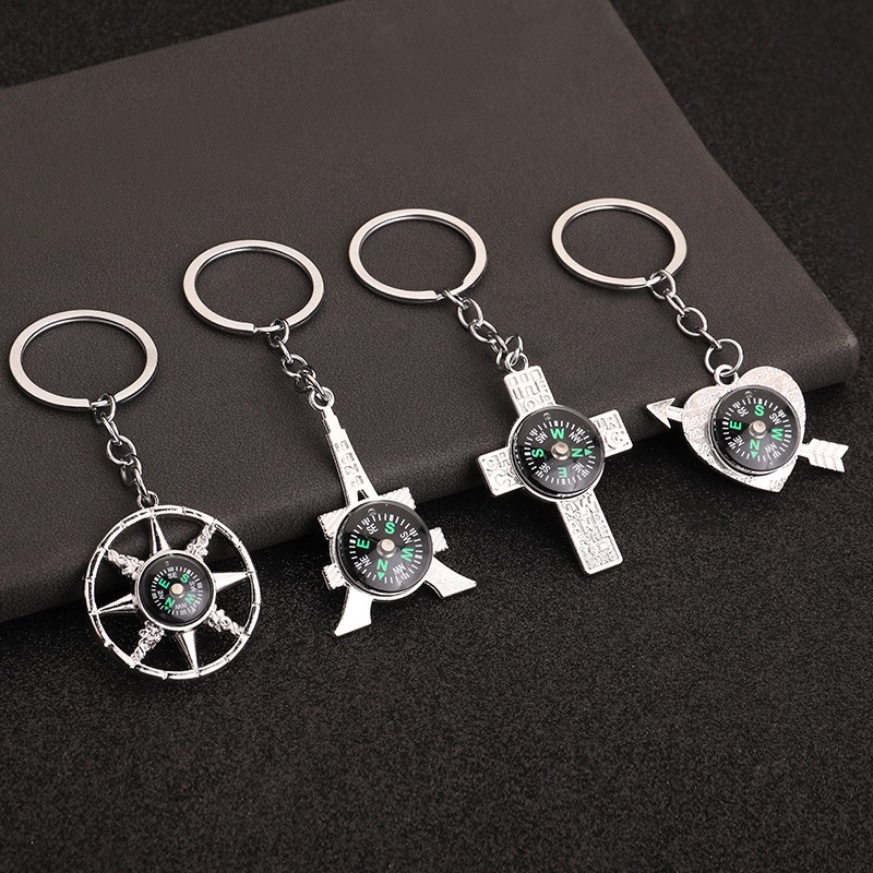 Unique Nautical Compass Keycha - Compass Keychain Mini 评论和价格