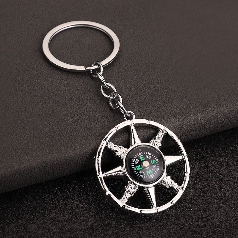 Unique Nautical Compass Keycha - Compass Keychain Mini 评论和价格