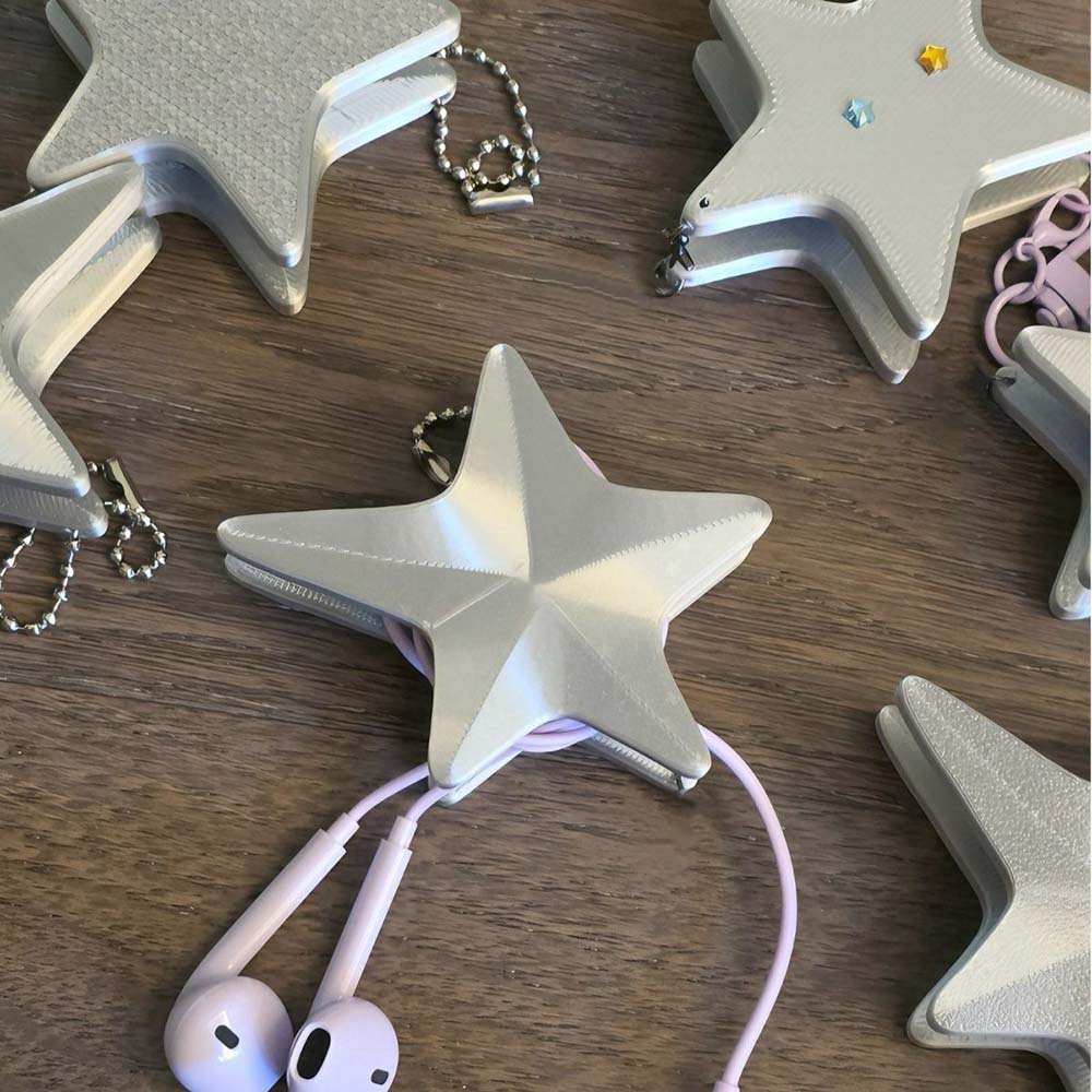 3D Star Cable Winder – Y2K Cut - Cable Winder Keychain 评论和价格