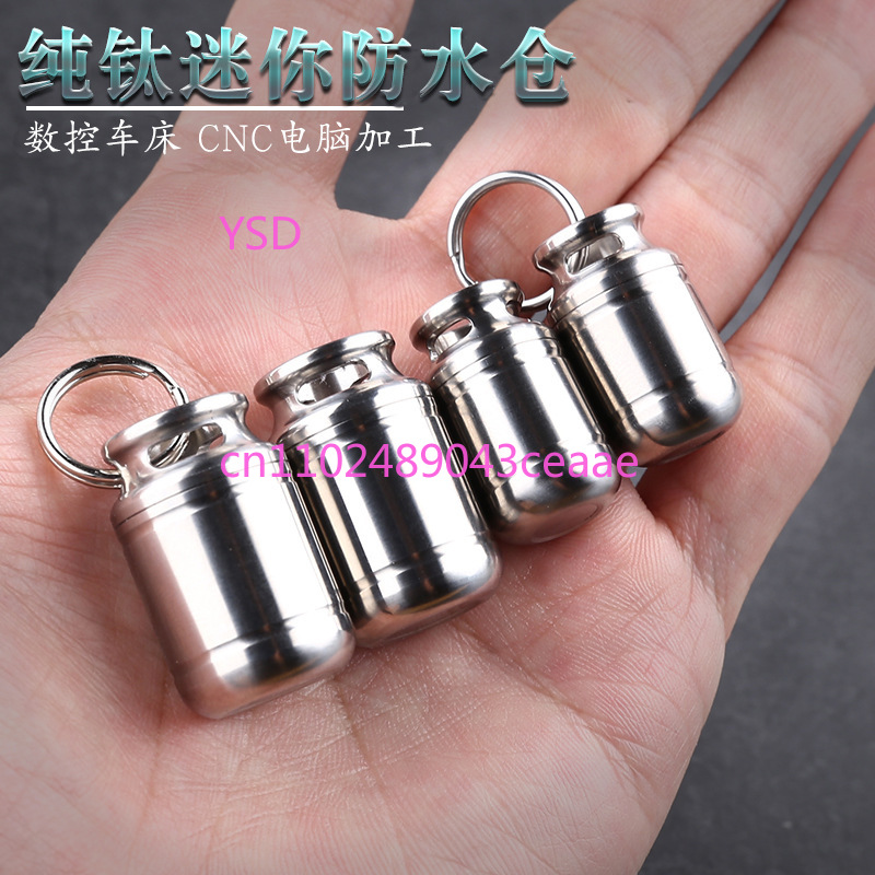 Mini Titanium Waterproof Pill  - Edc Pill Carry 评论和价格