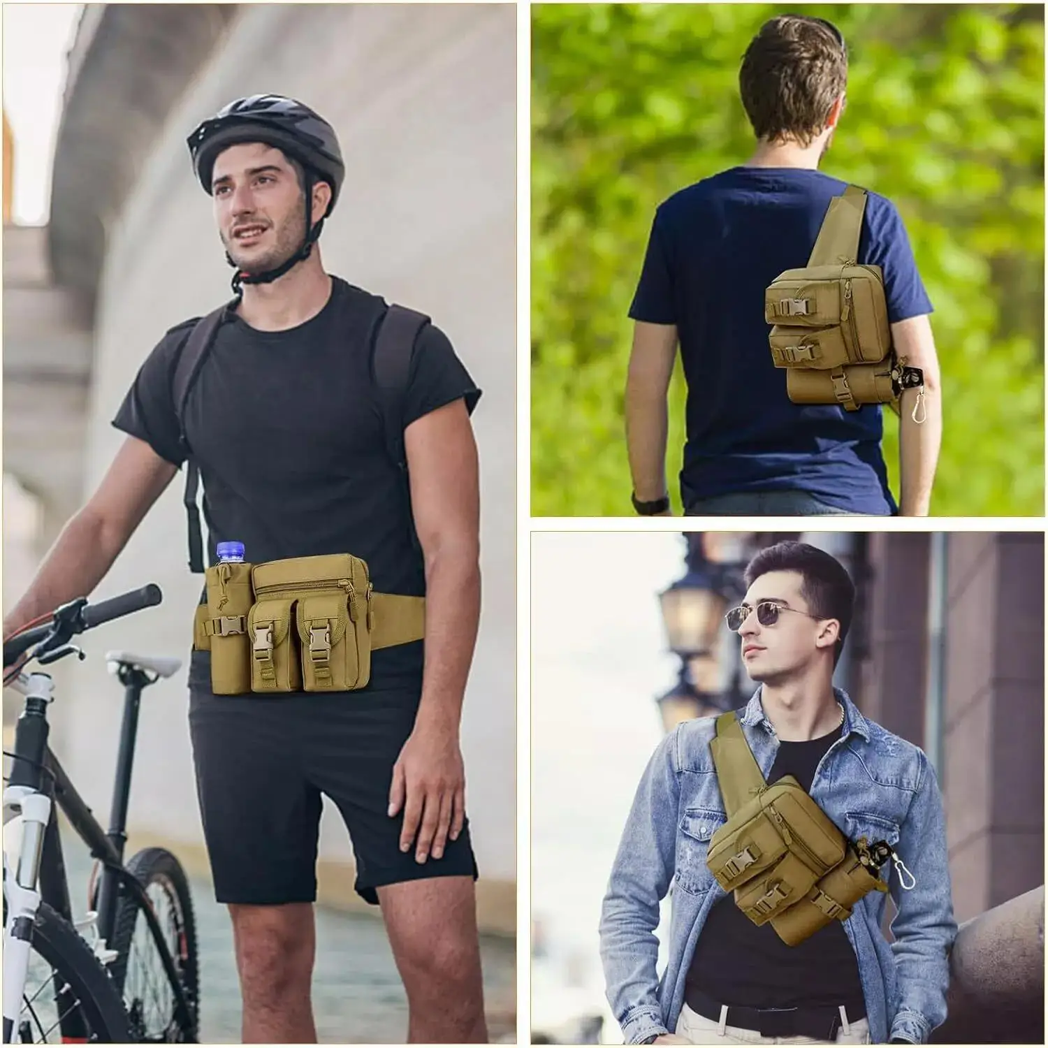 Tactical Fanny Pack for Men Co - Edc Pistol Carry Bag 评论和价格
