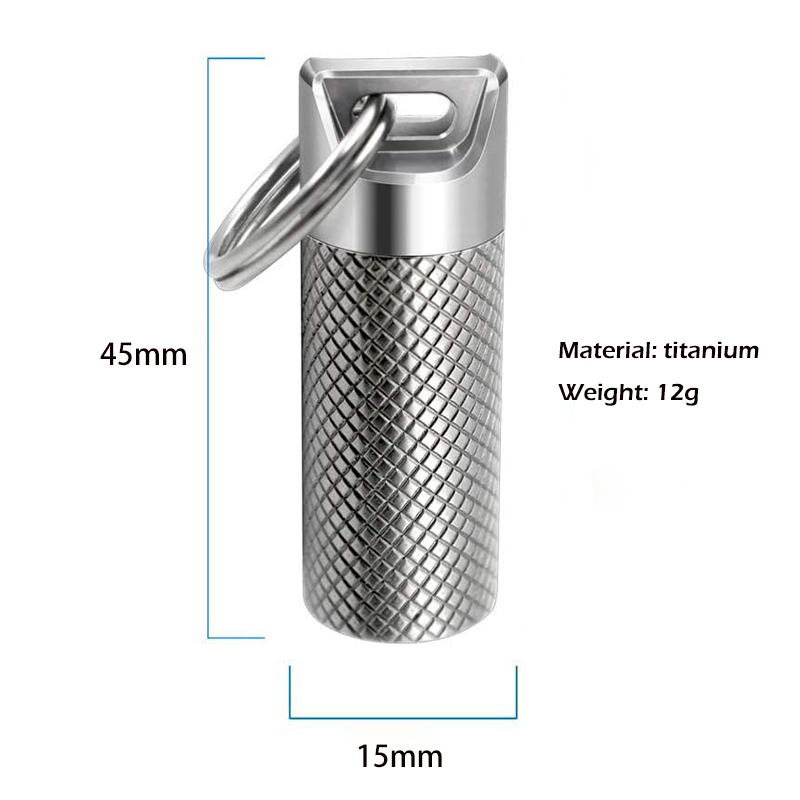 Titanium Alloy Mini Waterproof - Edc Pill Carry 评论和价格