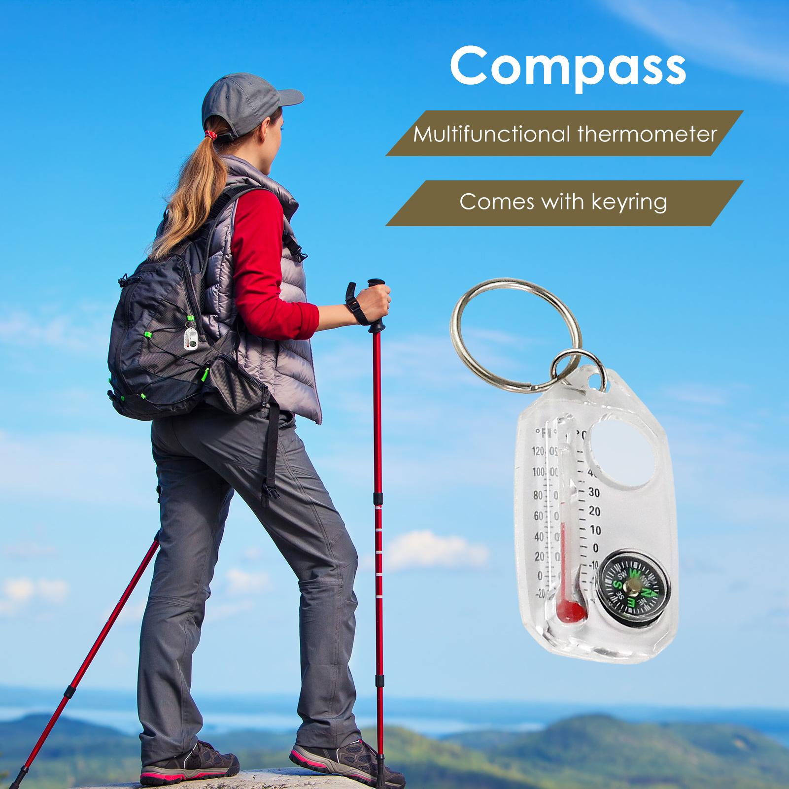 Multi-function Mini Keychains  - Compass Keychain Mini 评论和价格