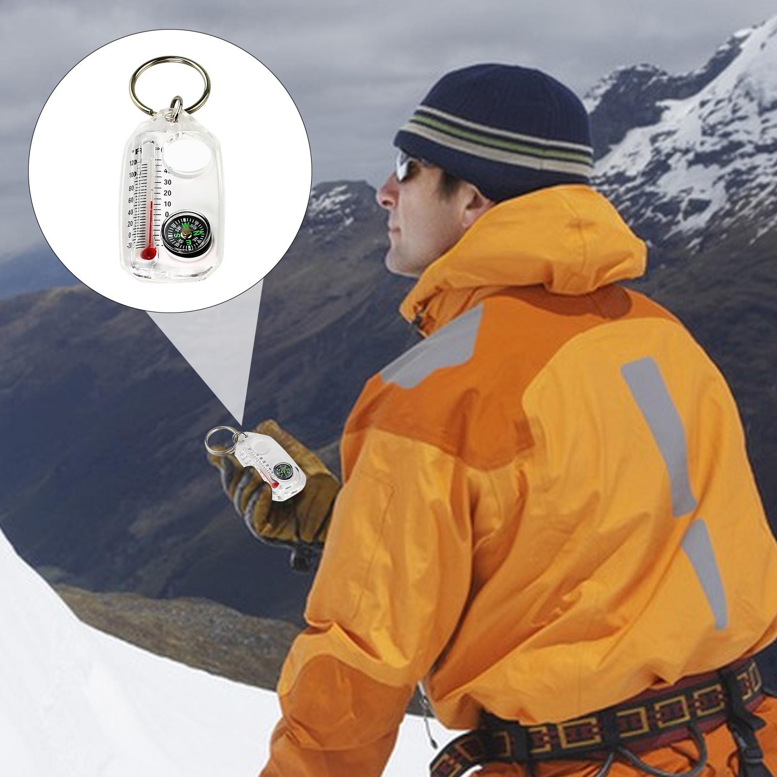 3in 1Pocket Survival Compass M - Compass Keychain Mini 评论和价格
