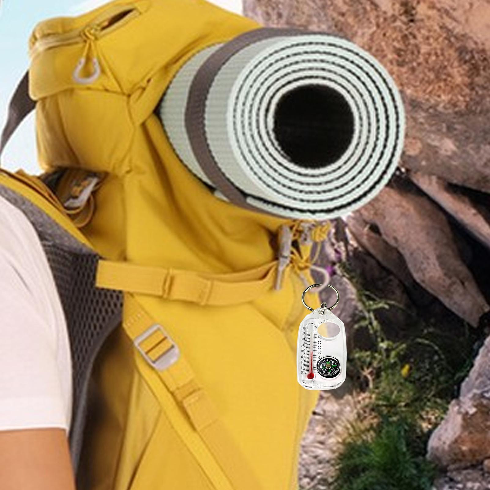 3in 1Pocket Survival Compass M - Compass Keychain Mini 评论和价格