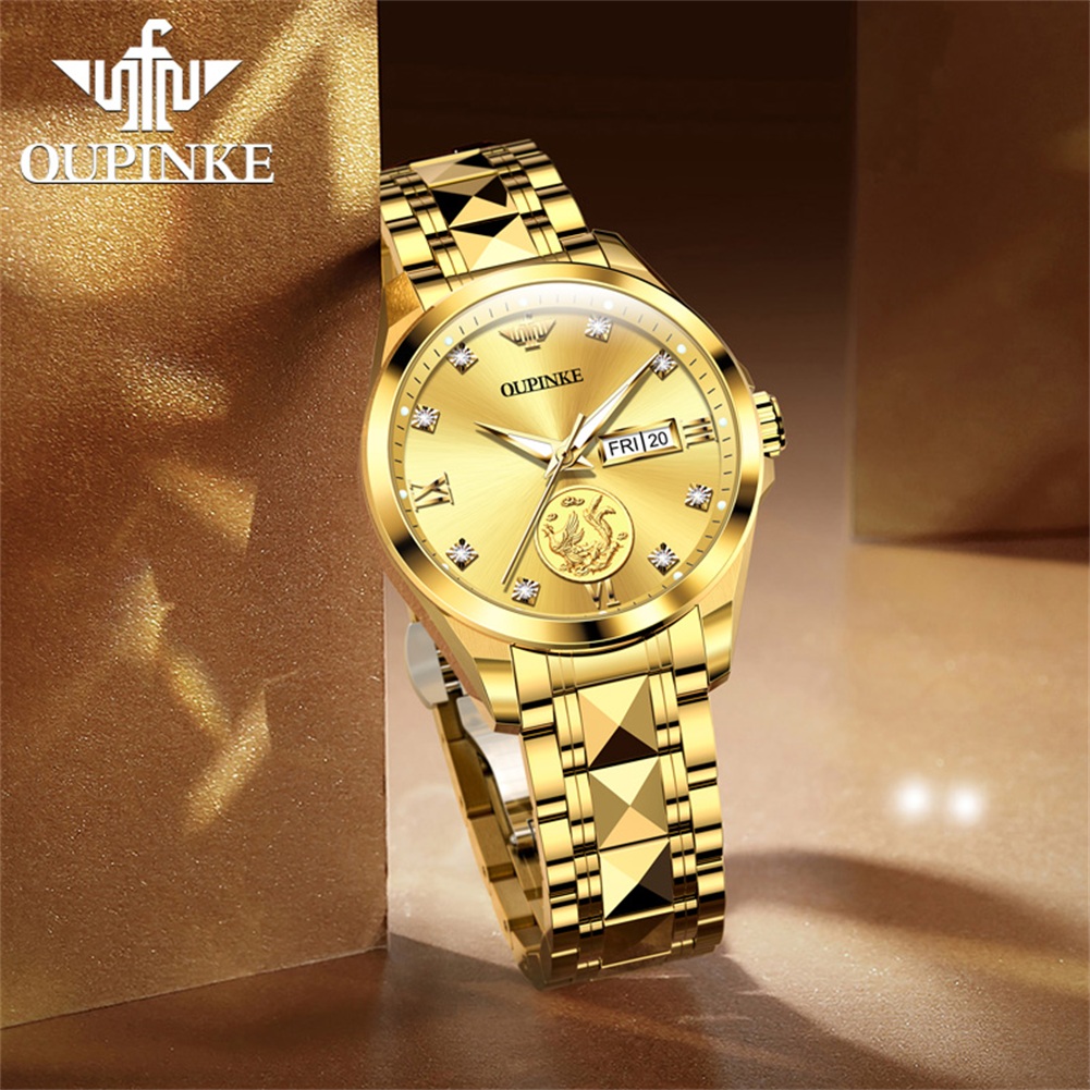 OUPINKE 3259 Real Gold Automat - Watch Winder Compact 评论和价格