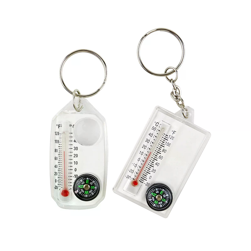 Outdoor Mountaineering Buckle  - Compass Keychain Mini 评论和价格