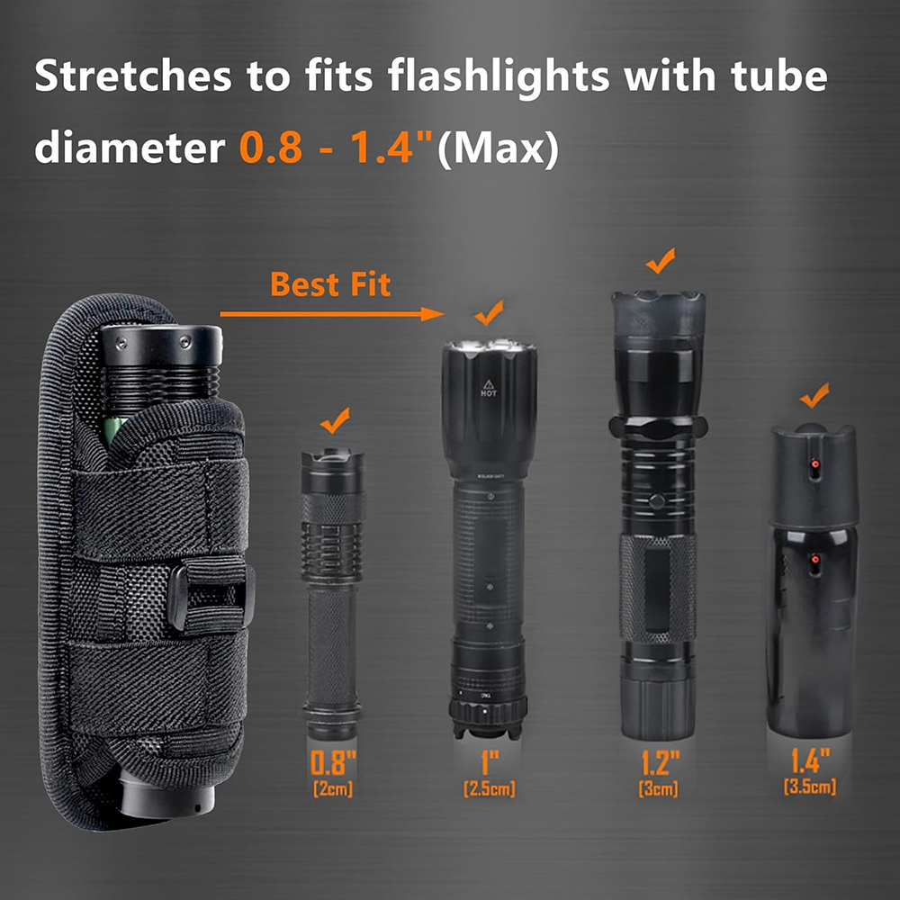 Tactical Flashlight Pouch Hols - Edc Carry Accessories 评论和价格