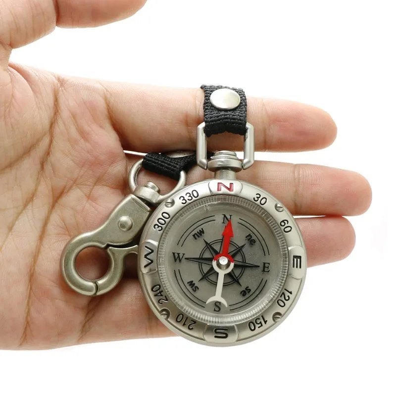 GEFENSI Mini Compass With Lany - Compass Keychain Mini 评论和价格