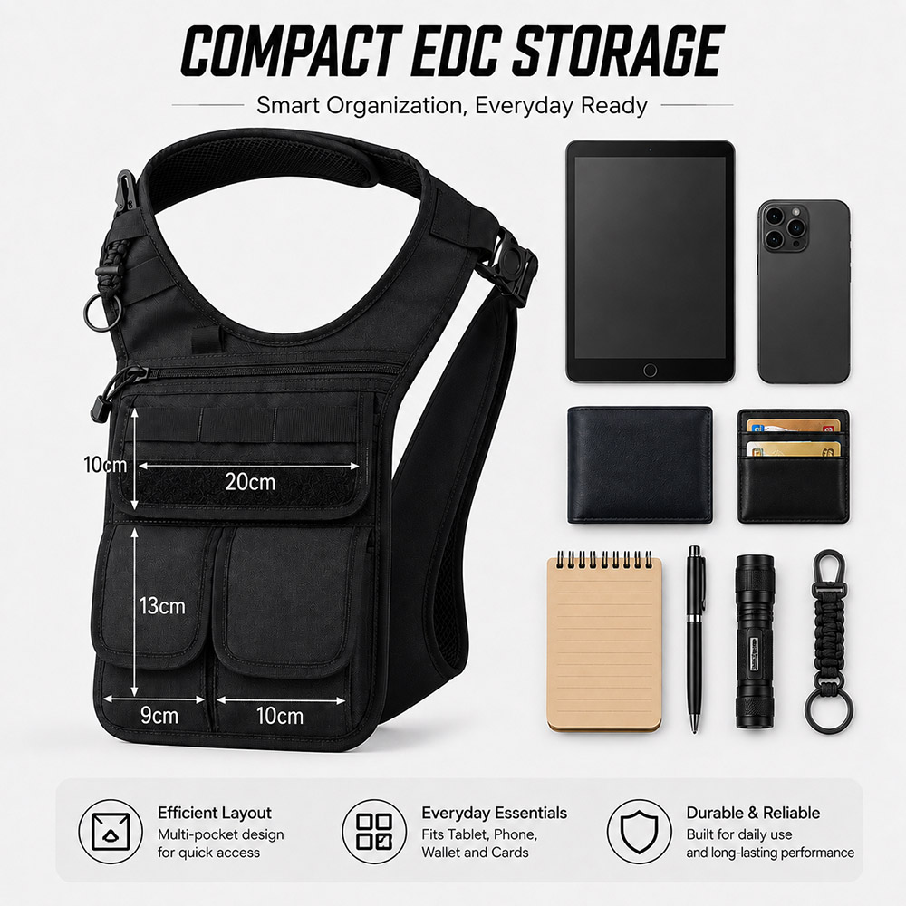 Tactical Concealed Underarm To - Edc Concealed Carry Sling Bag 评论和价格
