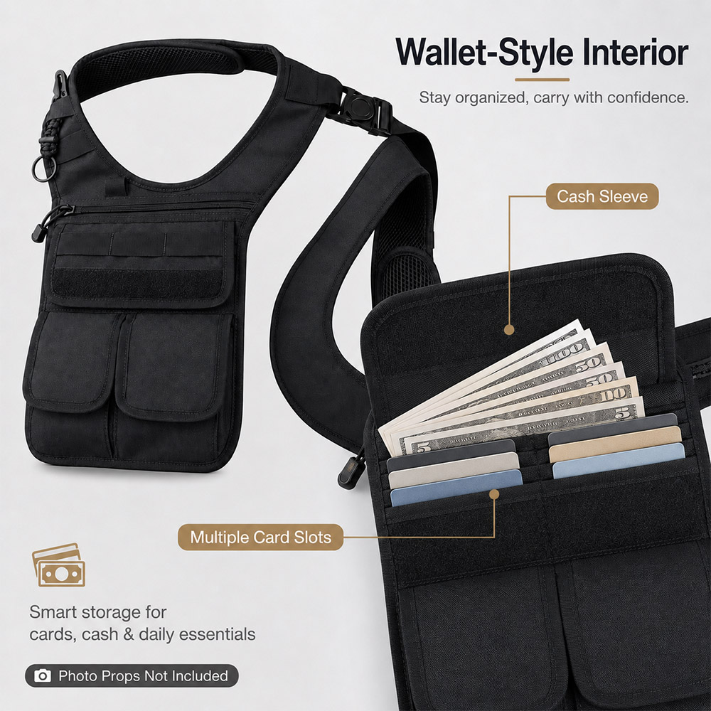 Tactical Concealed Underarm To - Edc Concealed Carry Sling Bag 评论和价格
