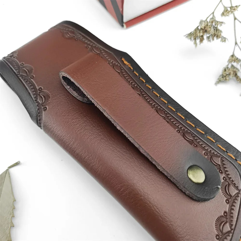 Collectible Embossed Genuine L - Leather Edc. Carry Pouch 评论和价格