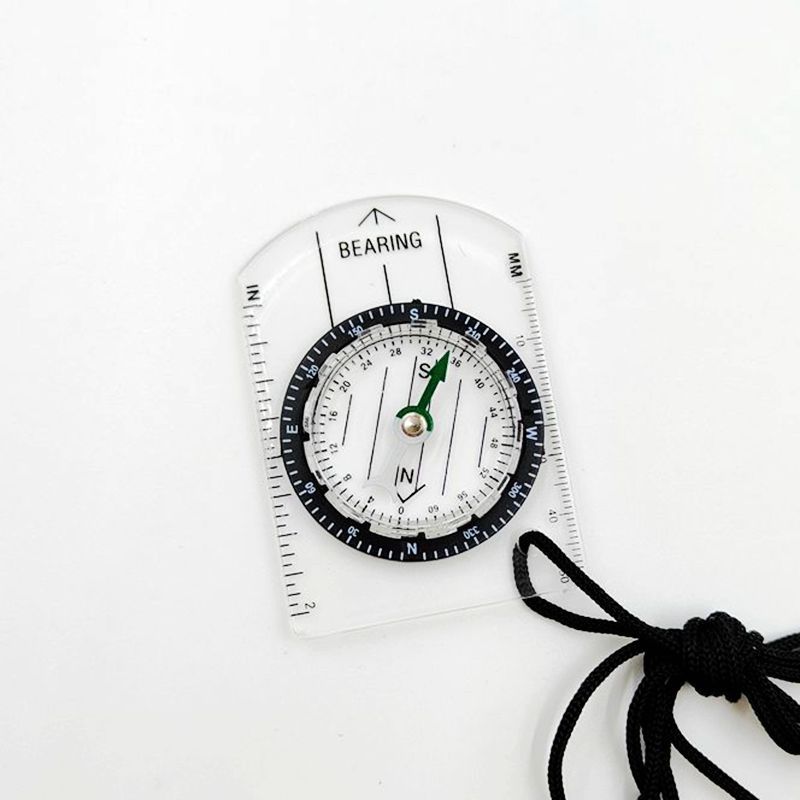 1pc/2pc New Outdoor mini Acryl - Compass Keychain Mini 评论和价格
