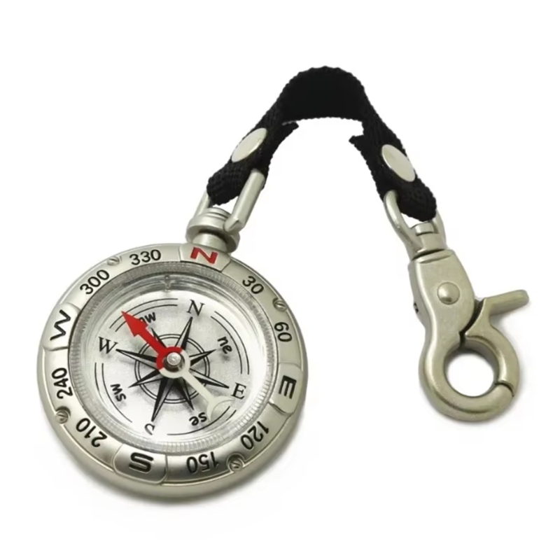 Mini Compass With Lanyard Key  - Compass Keychain Mini 评论和价格