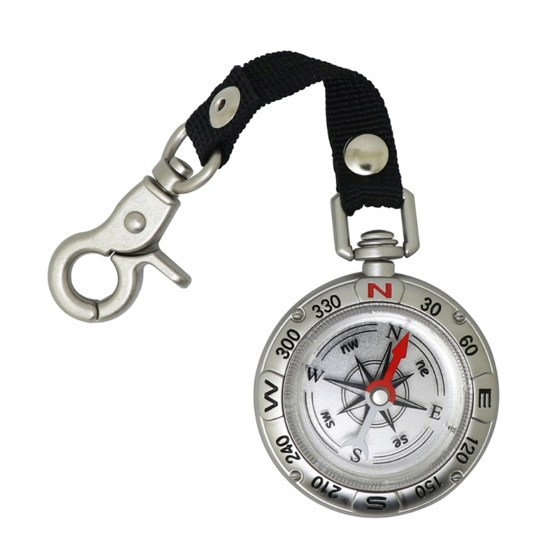 Mini Compass With Lanyard Key  - Compass Keychain Mini 评论和价格