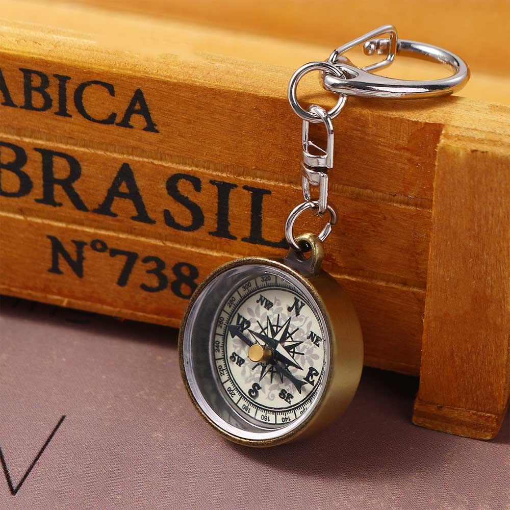Climbing Equipment Zinc Alloy  - Compass Keychain Mini 评论和价格