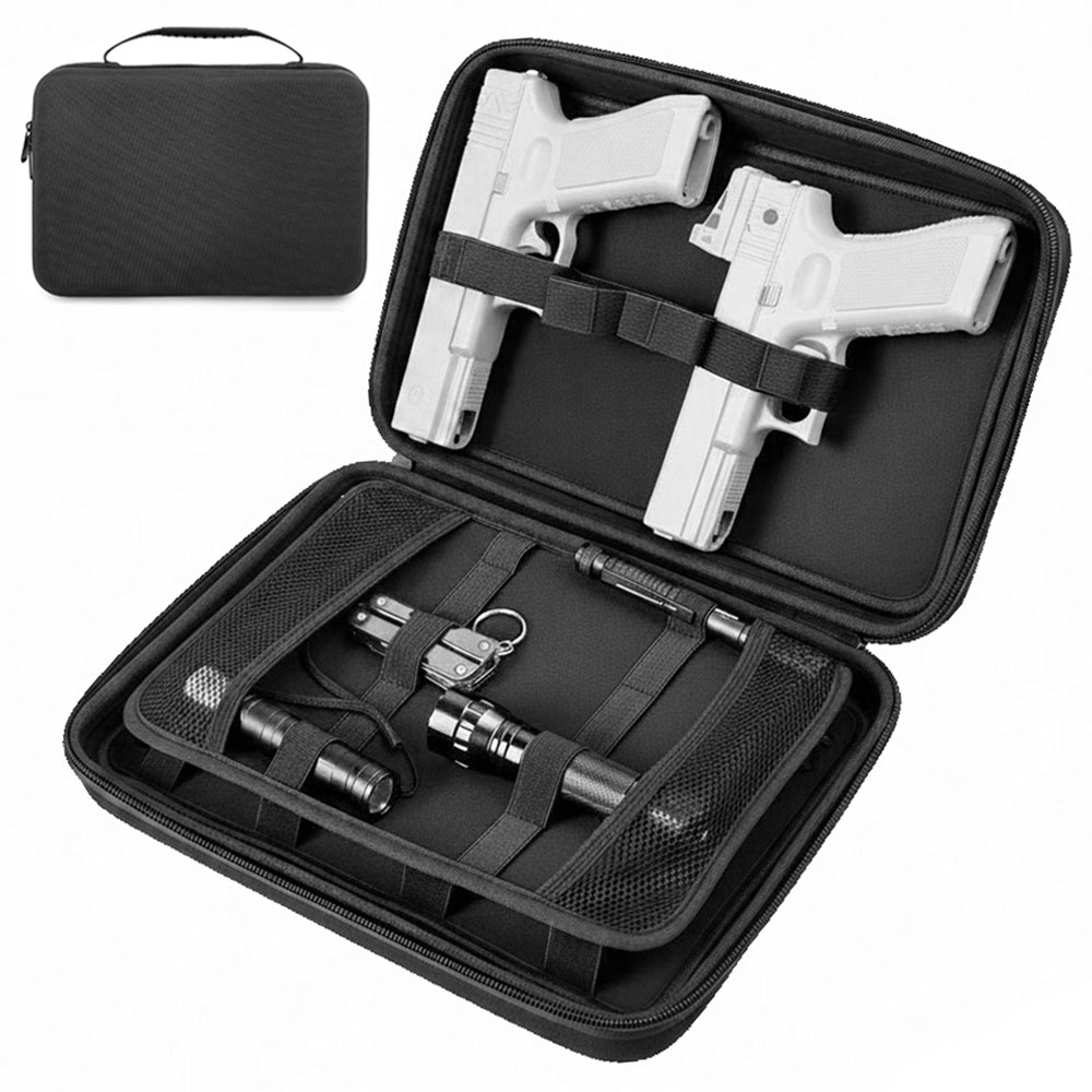Tactical Pistol Gun Case Dual  - Edc Pistol Carry Bag 评论和价格