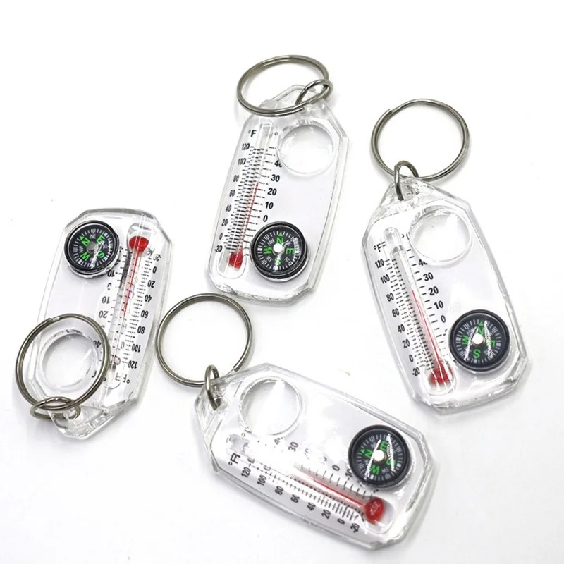 3 in 1 Keychain Compass Portab - Compass Keychain Mini 评论和价格