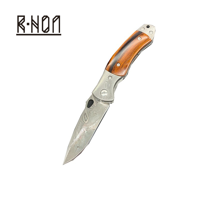 RHON 3.14inch Premium Damascus - Edc Carry Pocket Knife 评论和价格