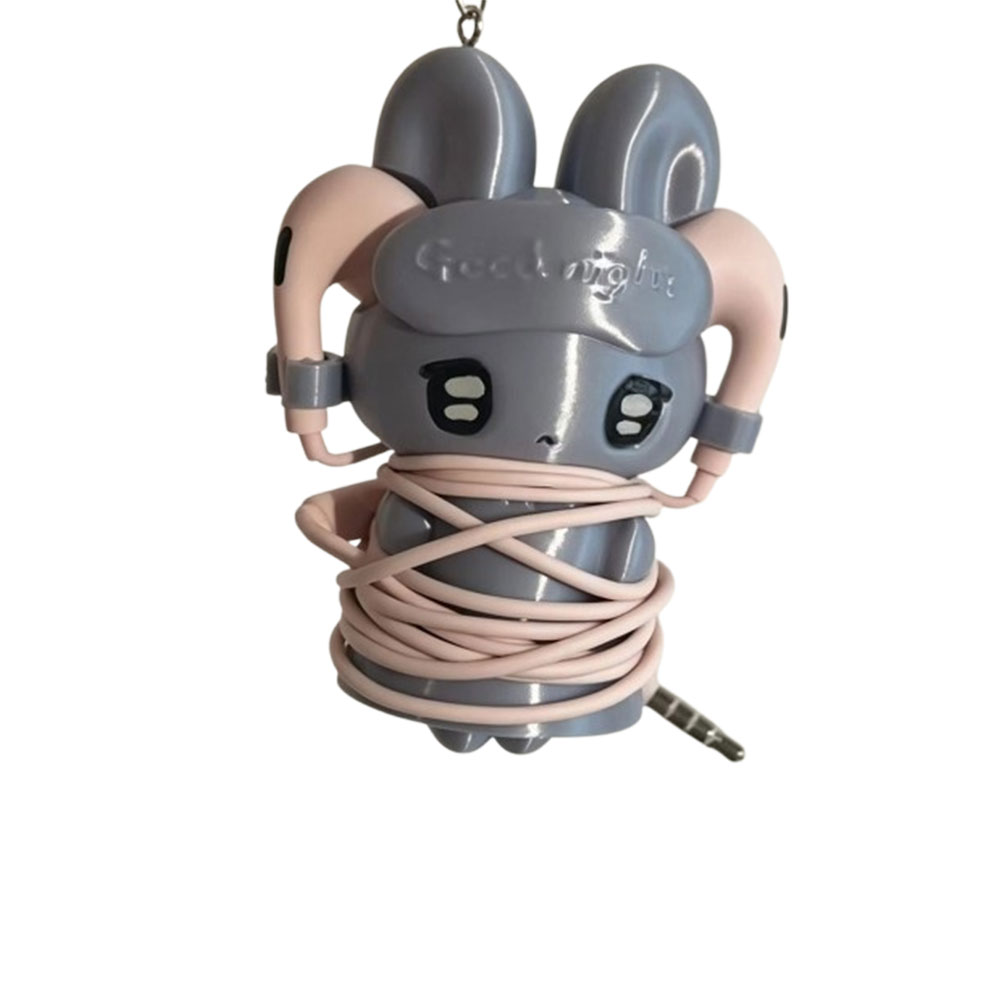 Cute Bunny Cable Winder Keycha - Cable Winder Keychain 评论和价格