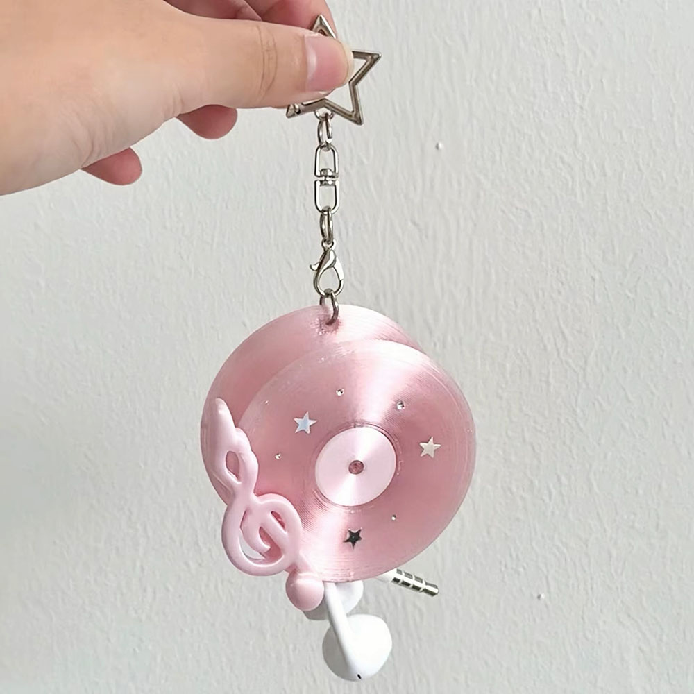 Kawaii Vinyl Record Cable Wind - Cable Winder Keychain 评论和价格