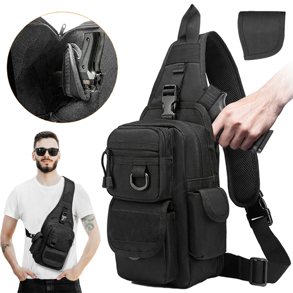 Tactical Pistol Bag Concealed  - Edc Concealed Carry Sling Bag 评论和价格
