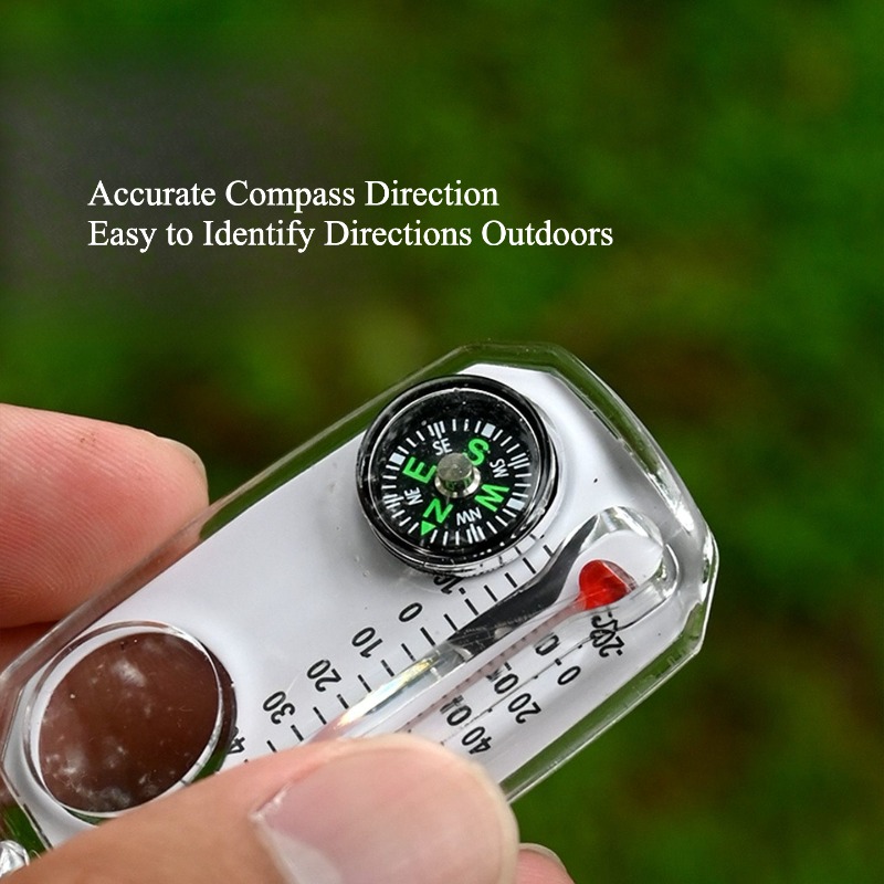 Outdoor Survival Compass Keych - Compass Keychain Mini 评论和价格