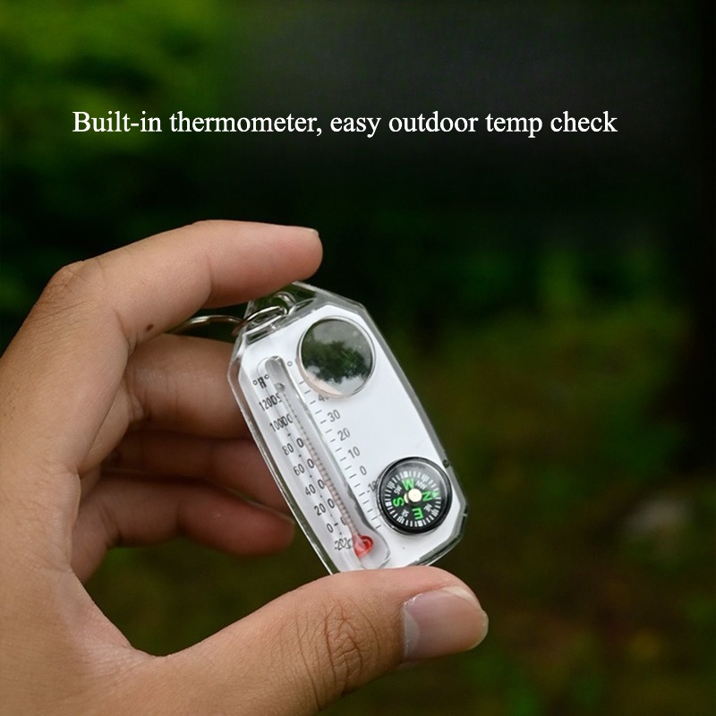 Outdoor Survival Compass Keych - Compass Keychain Mini 评论和价格