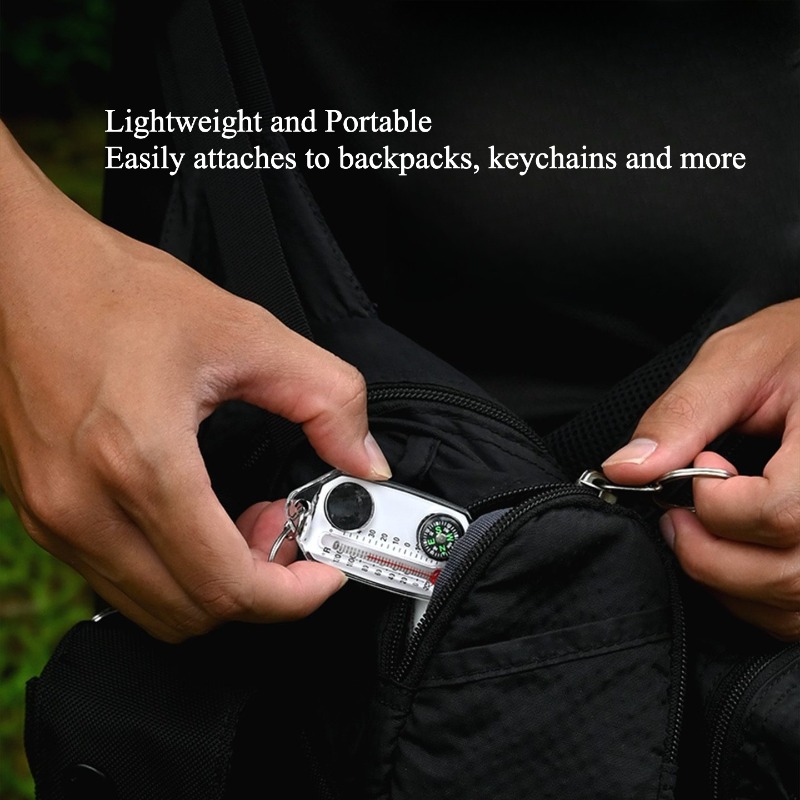 Outdoor Survival Compass Keych - Compass Keychain Mini 评论和价格