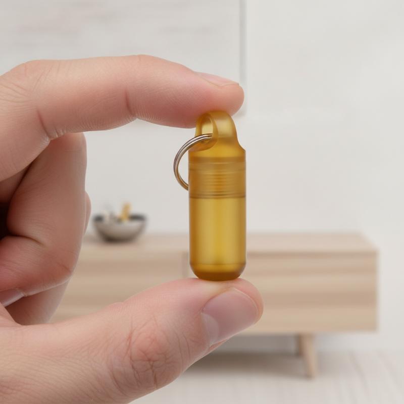 Small PEI Pill Bottle Multifun - Edc Pill Carry 评论和价格