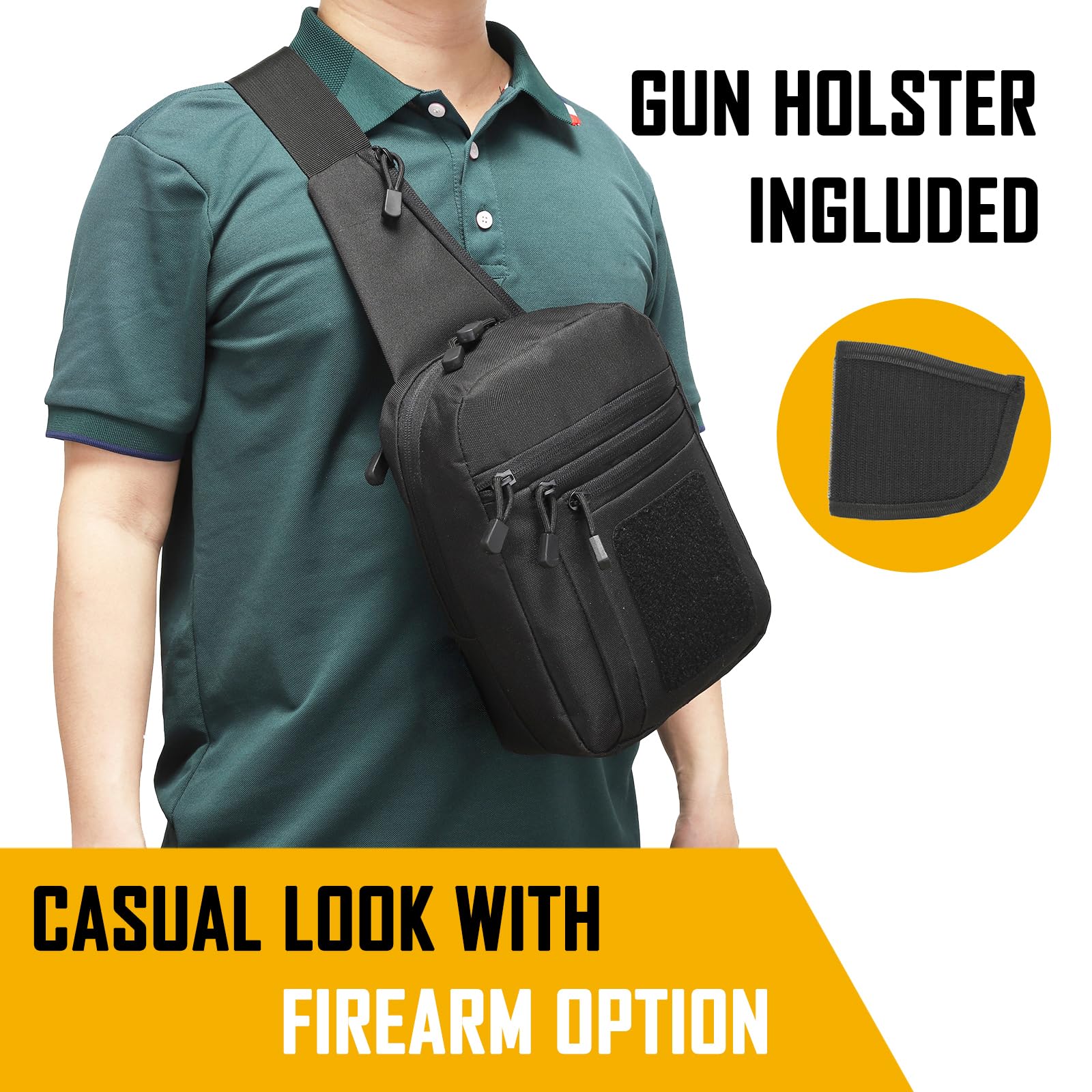 Concealed Carry Crossbody Bag  - Edc Carry Fanny Pack 评论和价格